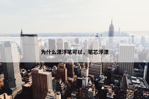 为什么漂浮笔可以，笔芯浮漂