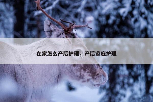 在家怎么产后护理，产后家庭护理