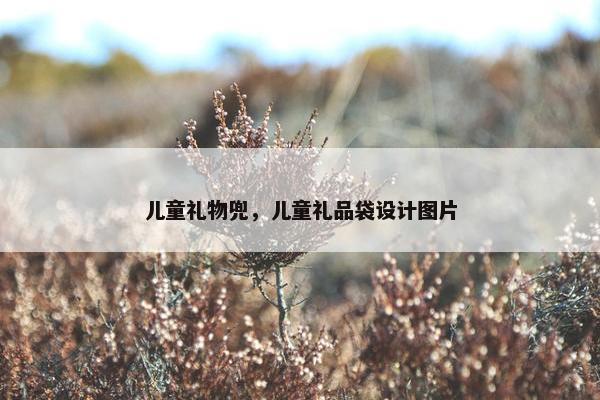 儿童礼物兜，儿童礼品袋设计图片