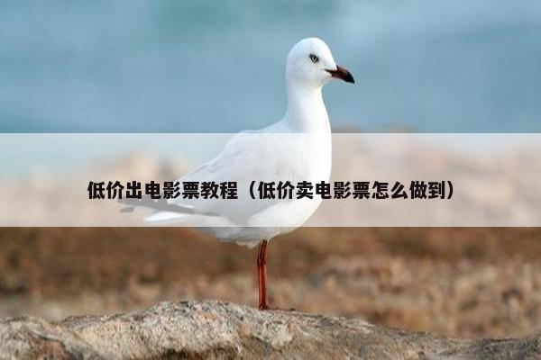 低价出电影票教程（低价卖电影票怎么做到）