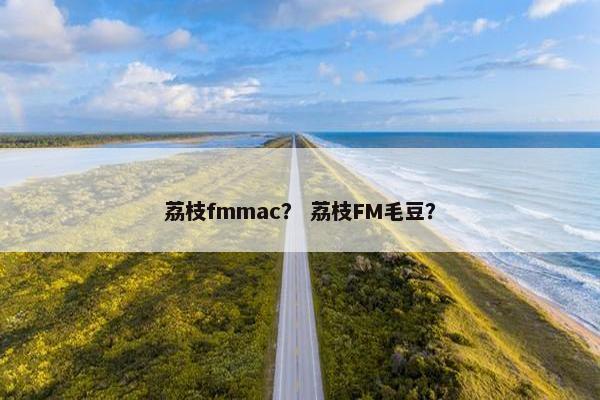 荔枝fmmac？ 荔枝FM毛豆？