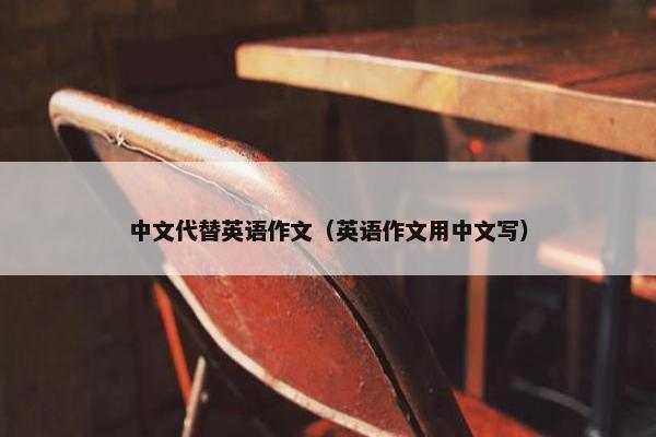中文代替英语作文（英语作文用中文写）