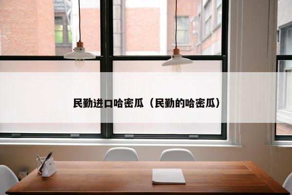 民勤进口哈密瓜（民勤的哈密瓜）