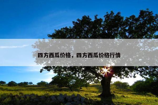 四方西瓜价格，四方西瓜价格行情