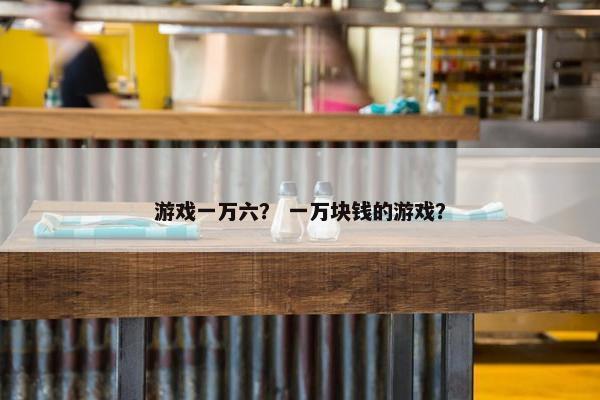 游戏一万六？ 一万块钱的游戏？
