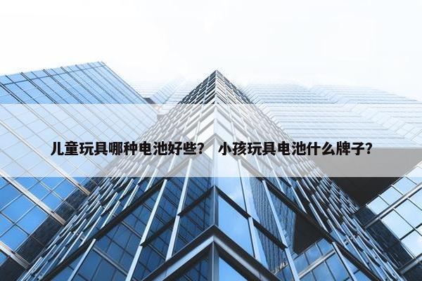 儿童玩具哪种电池好些？ 小孩玩具电池什么牌子？