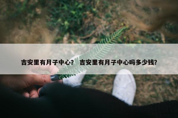 吉安里有月子中心？ 吉安里有月子中心吗多少钱？