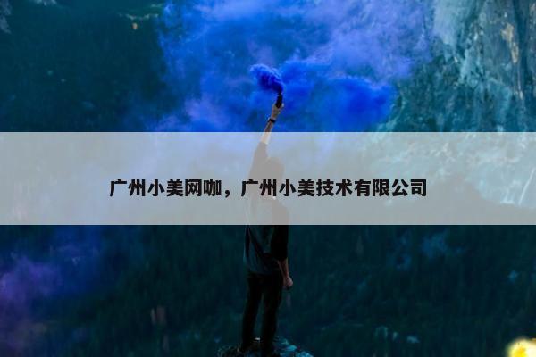 广州小美网咖，广州小美技术有限公司