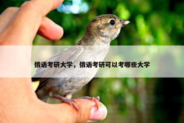 俄语考研大学，俄语考研可以考哪些大学