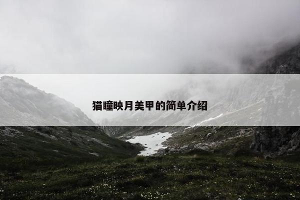 猫瞳映月美甲的简单介绍