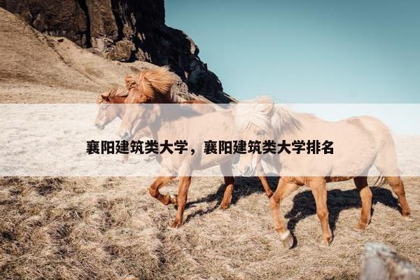 襄阳建筑类大学，襄阳建筑类大学排名