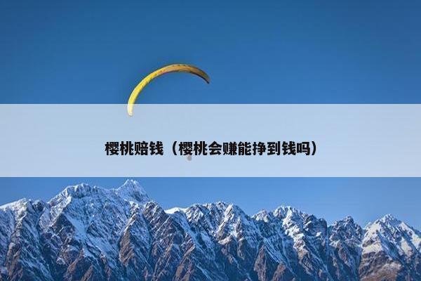 樱桃赔钱（樱桃会赚能挣到钱吗）