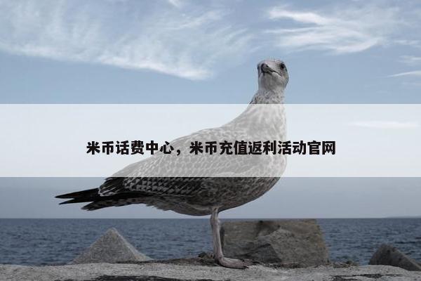 米币话费中心，米币充值返利活动官网