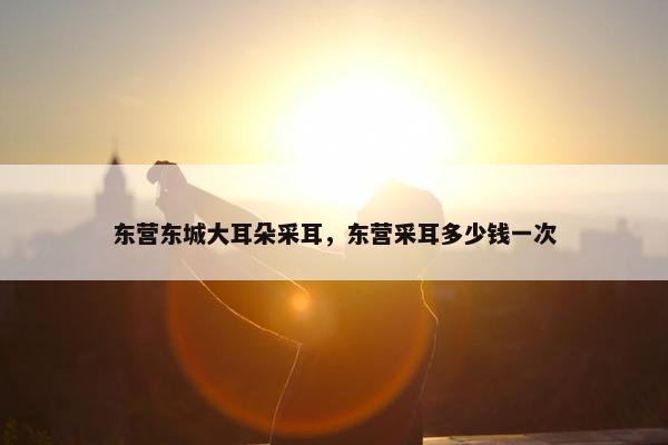 东营东城大耳朵采耳，东营采耳多少钱一次