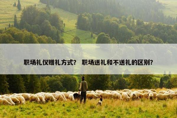 职场礼仪赠礼方式？ 职场送礼和不送礼的区别？