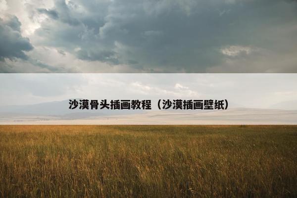 沙漠骨头插画教程（沙漠插画壁纸）