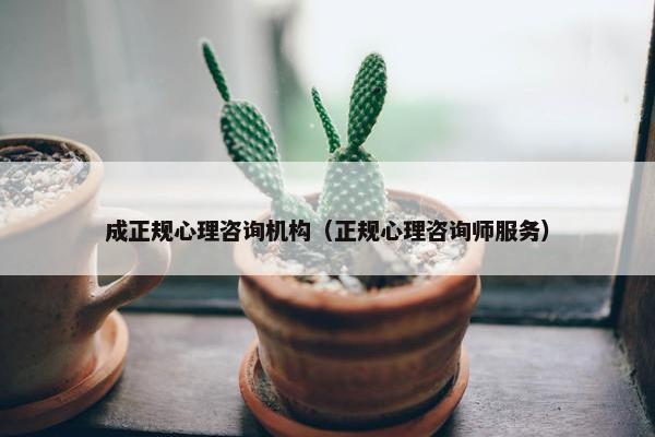 成正规心理咨询机构（正规心理咨询师服务）