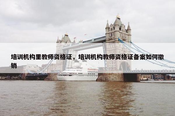 培训机构里教师资格证，培训机构教师资格证备案如何撤销