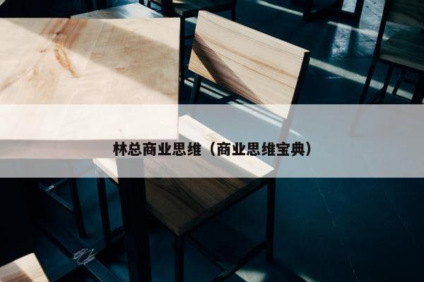 林总商业思维（商业思维宝典）
