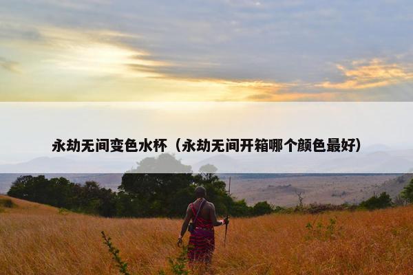 永劫无间变色水杯（永劫无间开箱哪个颜色最好）