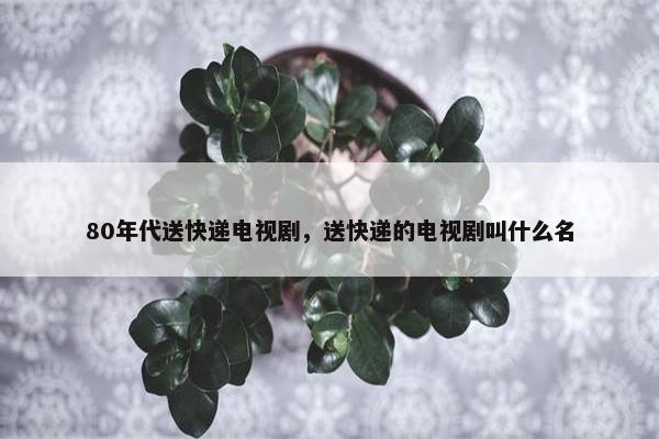 80年代送快递电视剧，送快递的电视剧叫什么名