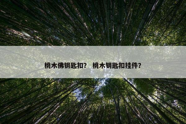 桃木佛钥匙扣？ 桃木钥匙扣挂件？