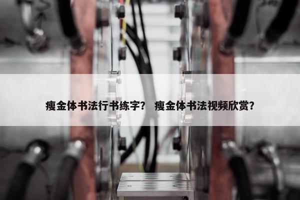 瘦金体书法行书练字？ 瘦金体书法视频欣赏？