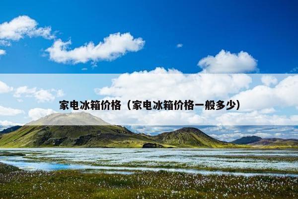 家电冰箱价格（家电冰箱价格一般多少）