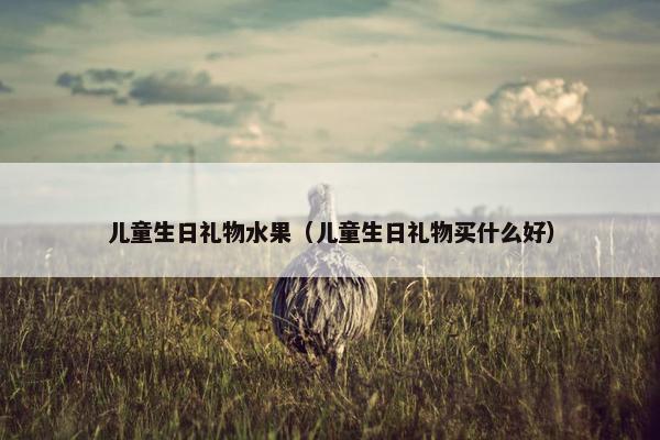 儿童生日礼物水果（儿童生日礼物买什么好）
