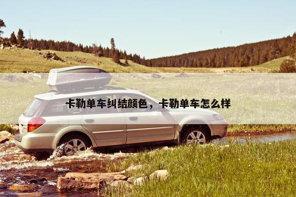 卡勒单车纠结颜色，卡勒单车怎么样