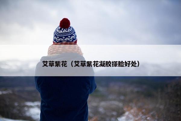 艾草紫花（艾草紫花凝胶搽脸好处）