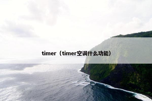 timer（timer空调什么功能）