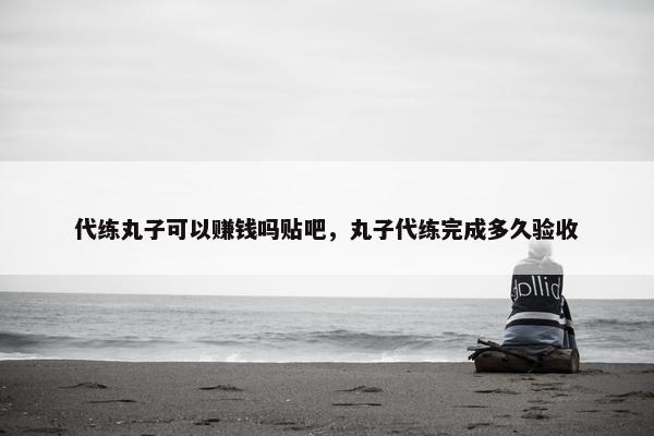 代练丸子可以赚钱吗贴吧，丸子代练完成多久验收