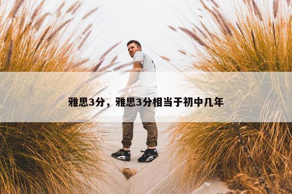 雅思3分，雅思3分相当于初中几年