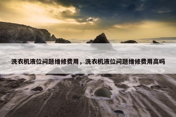 洗衣机液位问题维修费用，洗衣机液位问题维修费用高吗