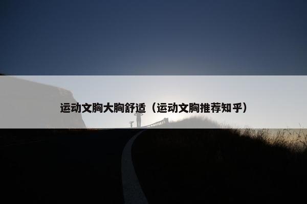 运动文胸大胸舒适（运动文胸推荐知乎）