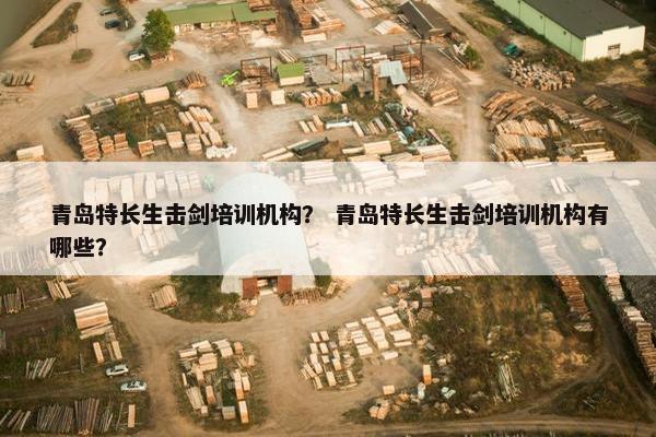 青岛特长生击剑培训机构？ 青岛特长生击剑培训机构有哪些？
