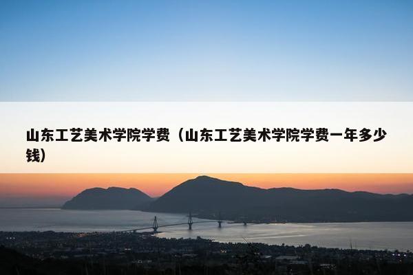 山东工艺美术学院学费（山东工艺美术学院学费一年多少钱）