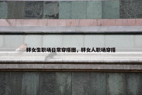胖女生职场日常穿搭图，胖女人职场穿搭