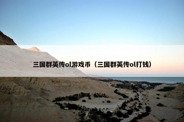 三国群英传ol游戏币（三国群英传ol打钱）