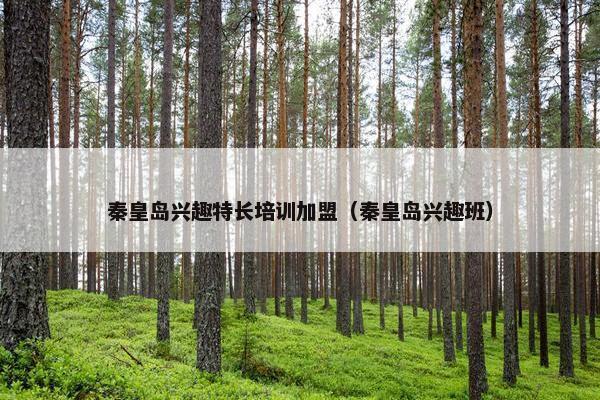 秦皇岛兴趣特长培训加盟（秦皇岛兴趣班）