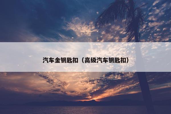 汽车金钥匙扣（高级汽车钥匙扣）