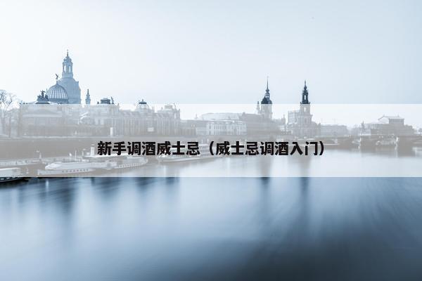 新手调酒威士忌（威士忌调酒入门）