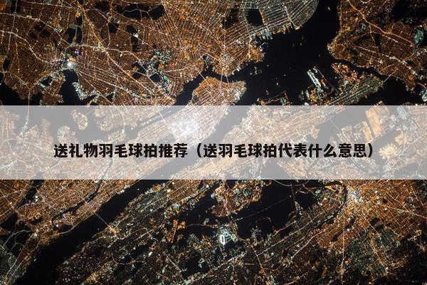 送礼物羽毛球拍推荐（送羽毛球拍代表什么意思）