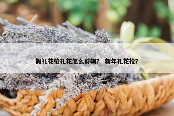 假礼花枪礼花怎么剪辑？ 新年礼花枪？