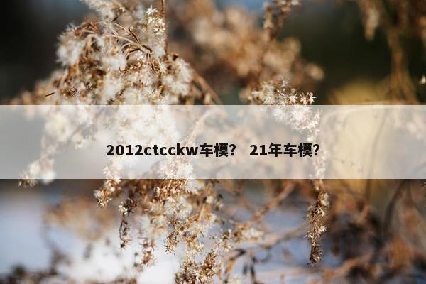 2012ctcckw车模？ 21年车模？