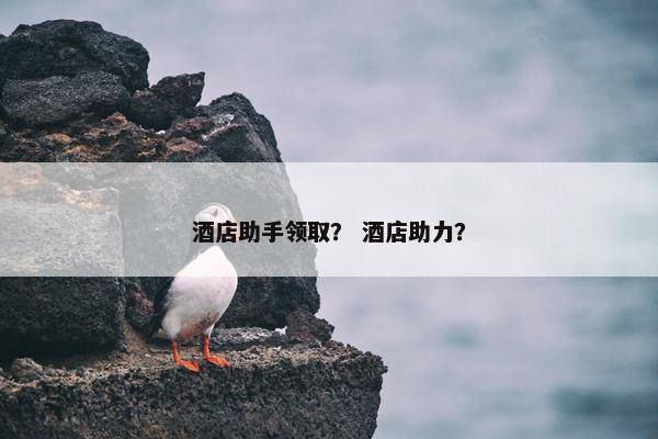 酒店助手领取？ 酒店助力？