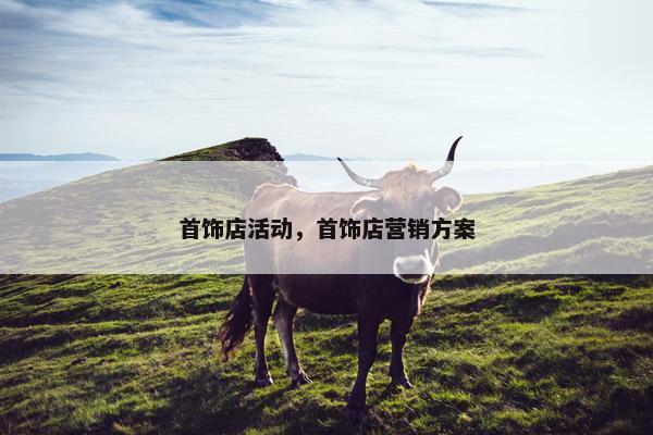 首饰店活动，首饰店营销方案
