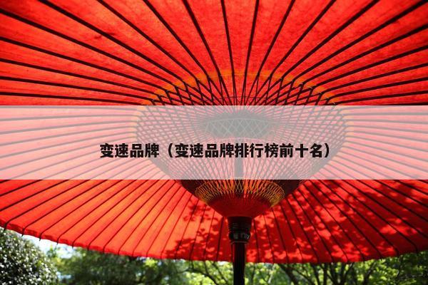 变速品牌（变速品牌排行榜前十名）