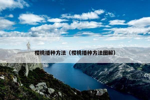 樱桃播种方法（樱桃播种方法图解）